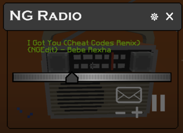 Interface de la NG Radio